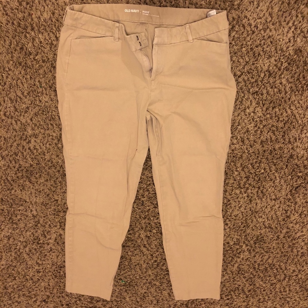 Old Navy Pixie Skinny Khaki Dress Pants
